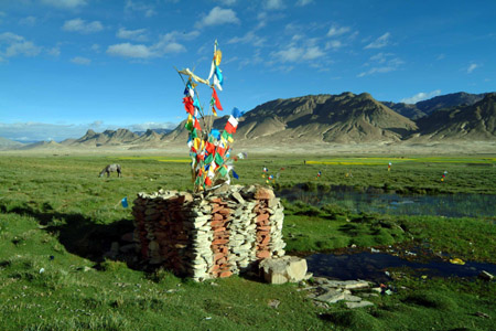DSCF0033-1 Tibet, Gebetsfahnen
